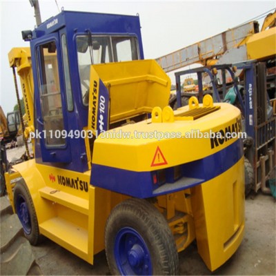 used komatsu forklift 10 ton, japan used komatsu fd100 diesel forklift for sale